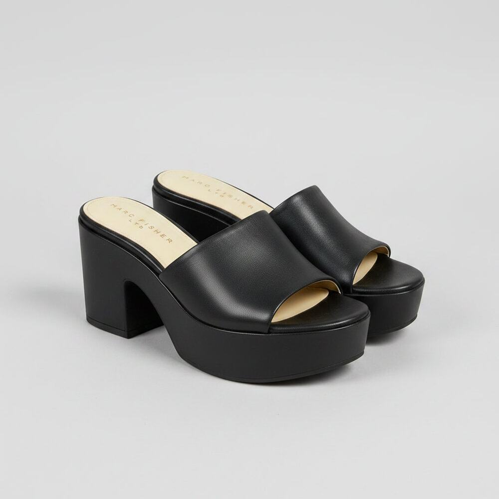 Marc Fisher black platform Forina sandals, size 8, BRAND NEW!